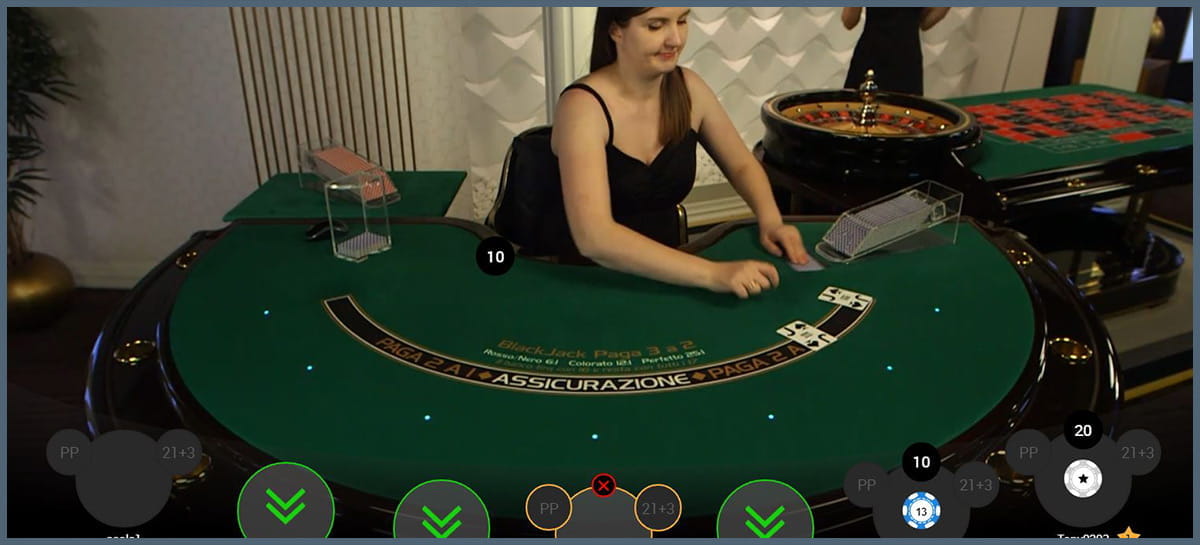 Un tavolo live della software house Playtech.
