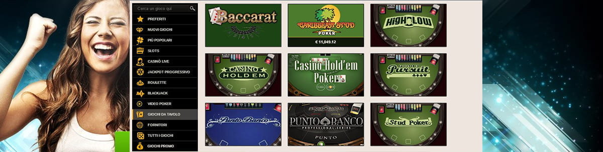 I giochi da tavolo di NetBet casinò