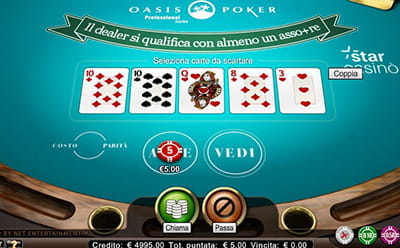 Il tavolo Oasis Poker, uno dei prodotti più interessanti di StarCasinò.